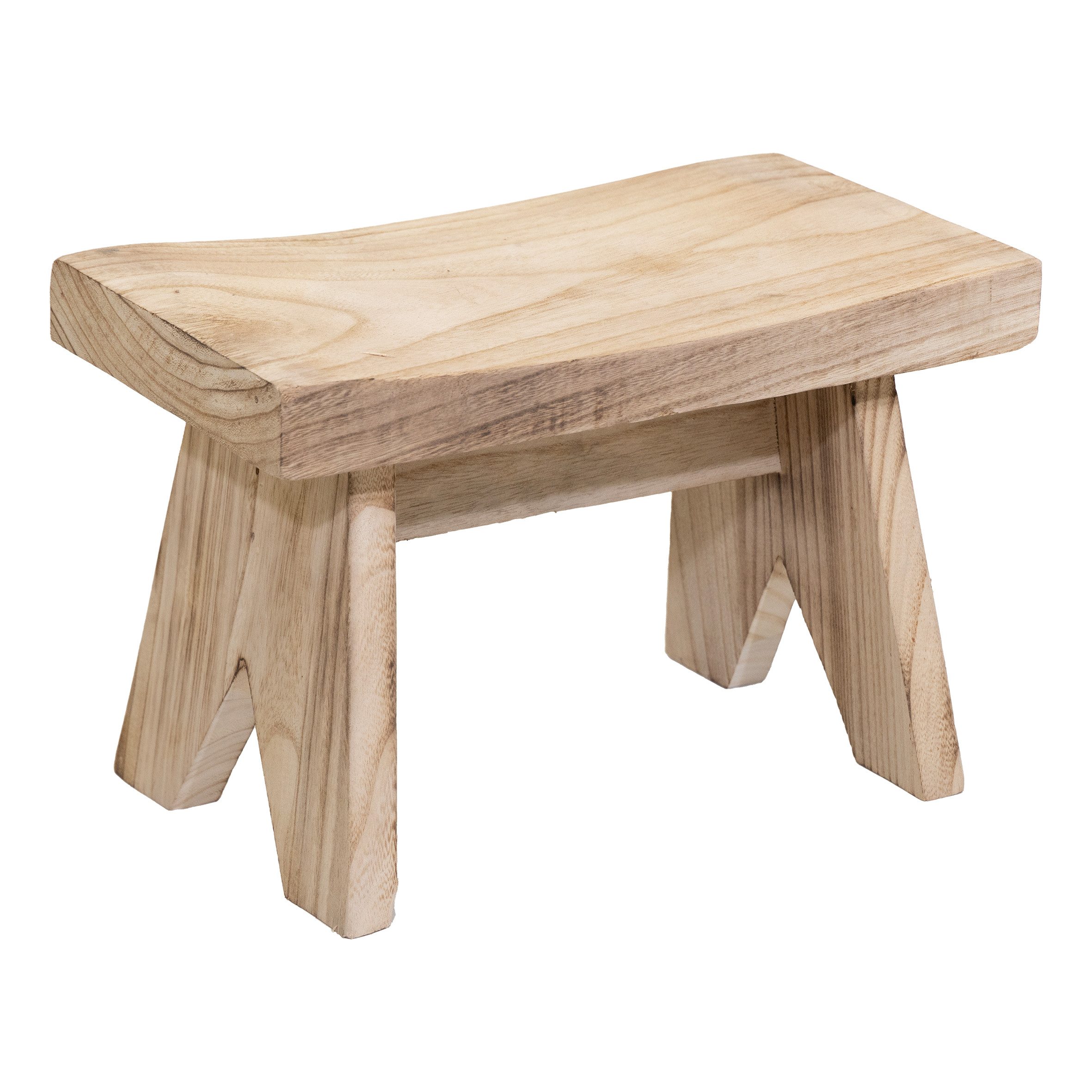Spetebo Blumenhocker Holz Bank natur (rechteckig, günstig online kaufen