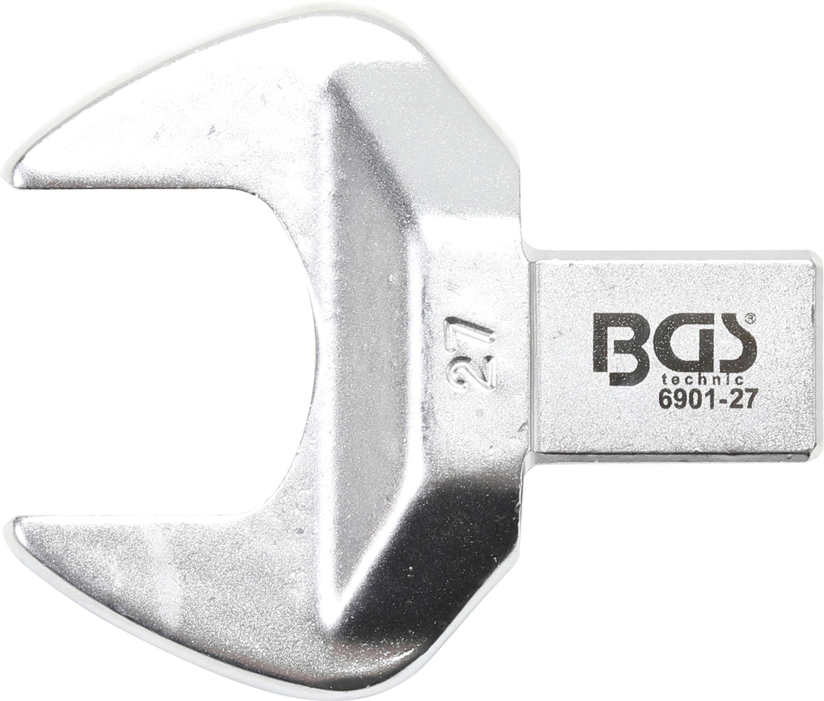 BGS technic Ausstechform Einsteck-Maulschlüssel, 27 mm, Aufnahme 14 x 18 mm