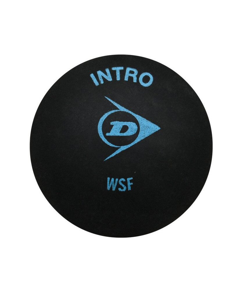 Dunlop Squashball Intro (blauer Punkt, Speed schnell) schwarz - 1 Ball