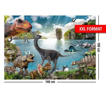 Close Up Poster Dinosaurier XXL Poster 250 gr Papier, 100 x 140 cm 140 x 100