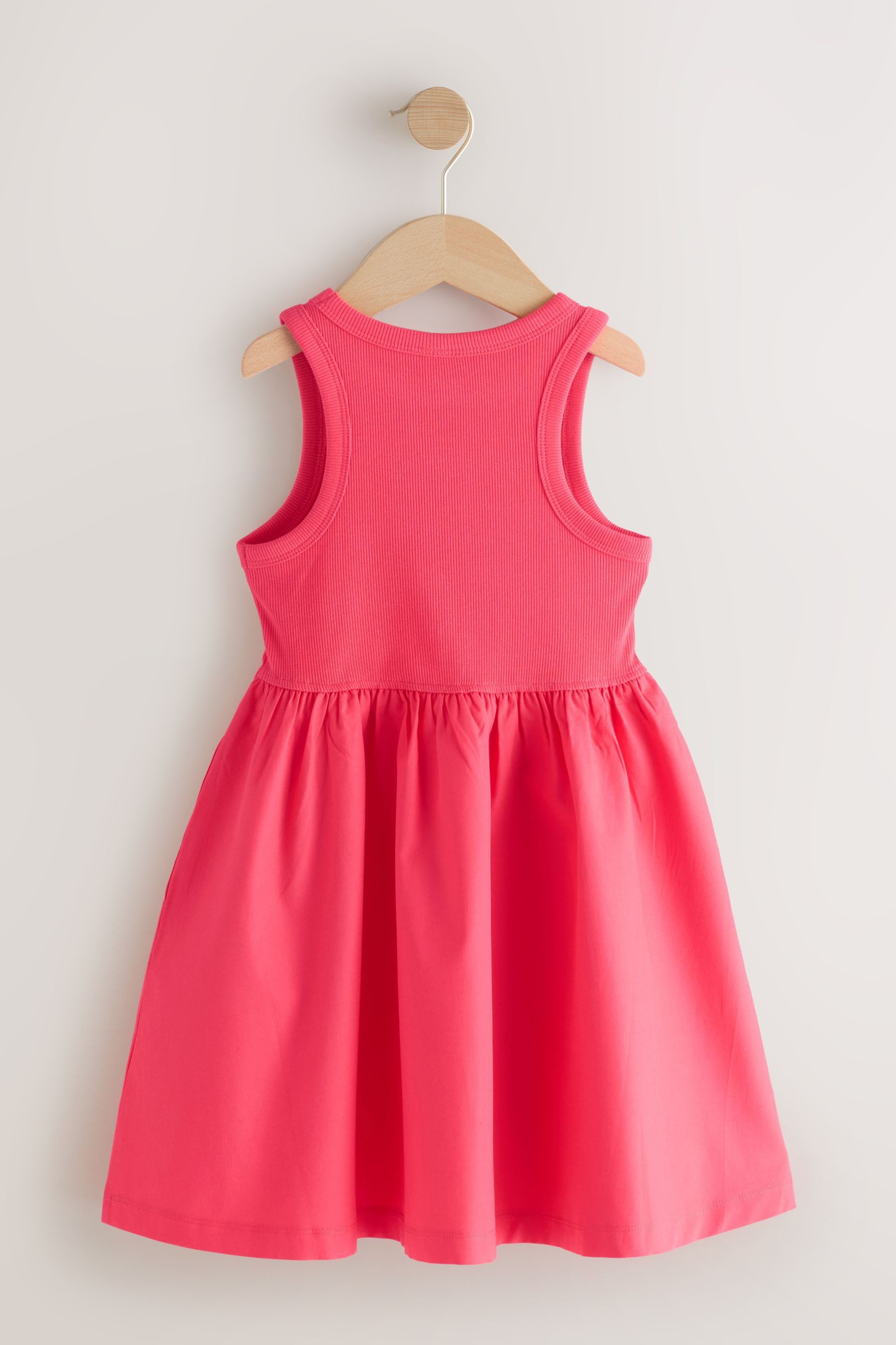 Next Jerseykleid Ärmelloses Kleid aus Jersey-Stoff-Mix (1-tlg)