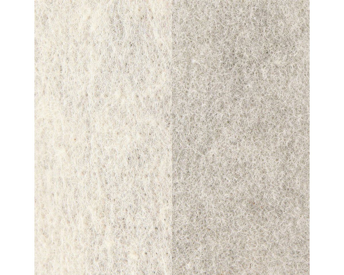 Thumbnail - STYLIT by Lehner Wolle Filzband Filzband zweifarbig Grau/Weiß, Bastelbedarf Wollfilz, Tischband