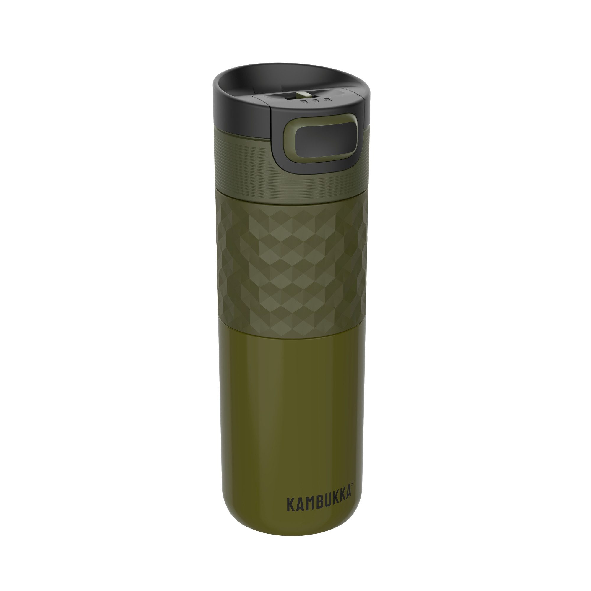Kambukka Trinkflasche Kambukka Etna Grip 500 ml Khaki Warrior, auslaufsicher