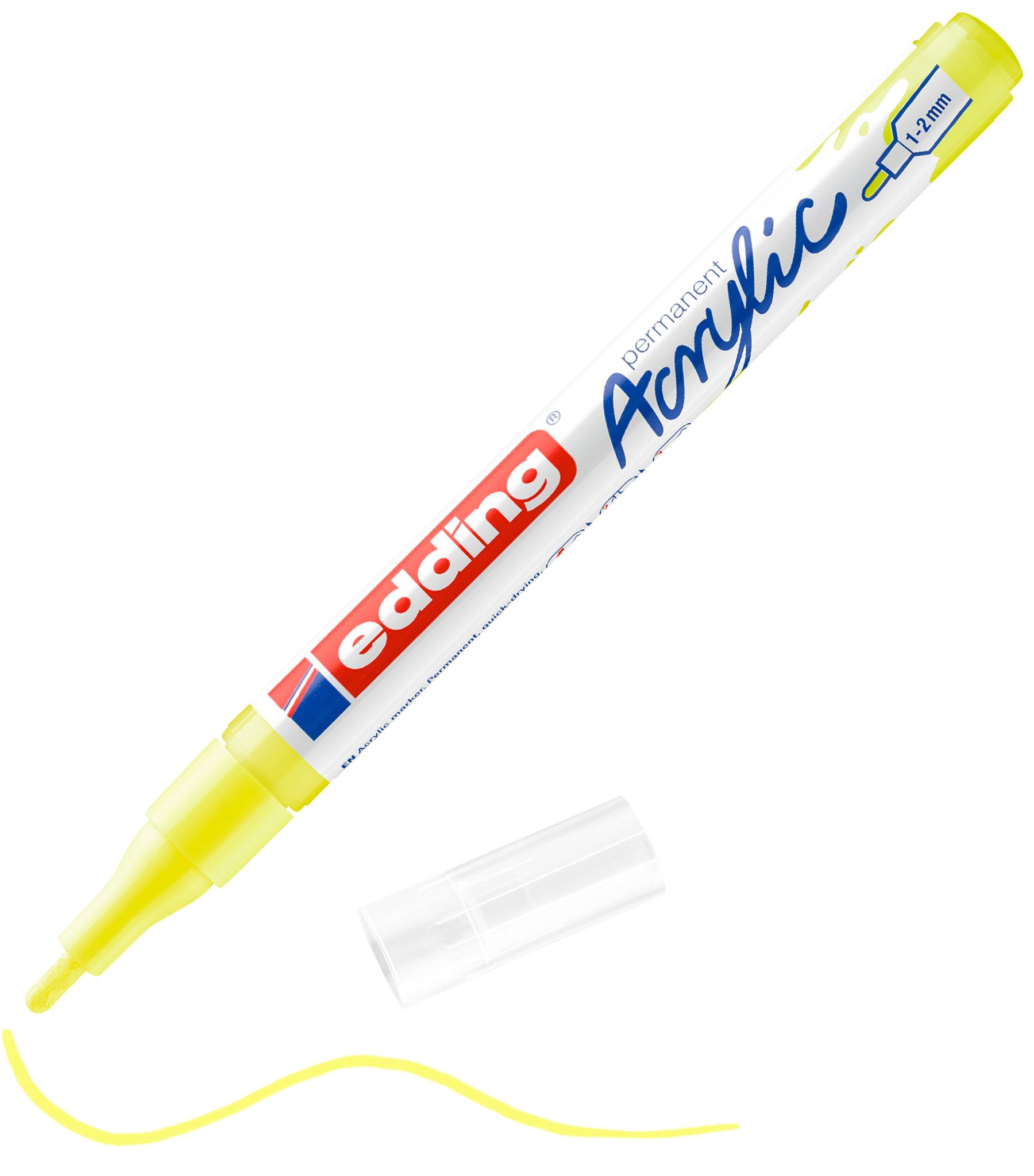 edding Marker 5300, 1 mm - 2 mm Strichstärke, Wasserfest, geruchsarm, lichtecht
