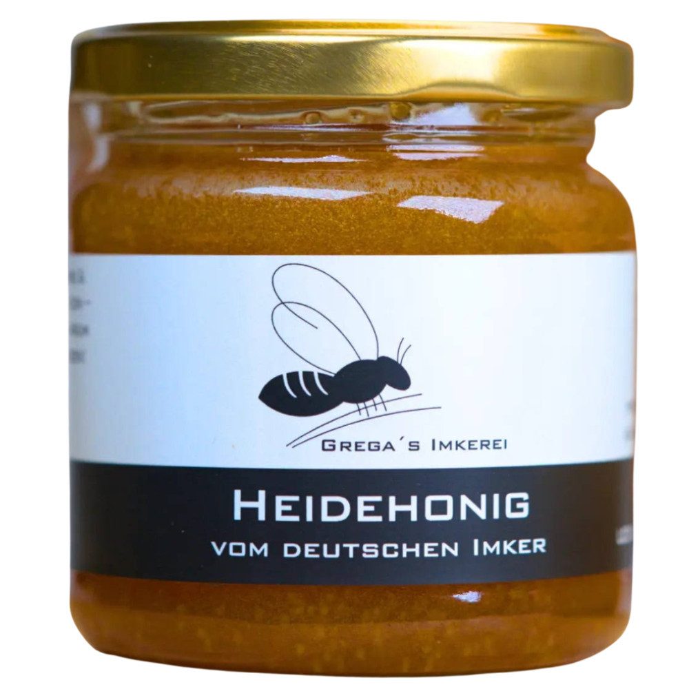 Grega´s Imkerei Honig Heidehonig aus Deutschland, 1 x 250 g, herb & malzig Heidehonig direkt vom Imker