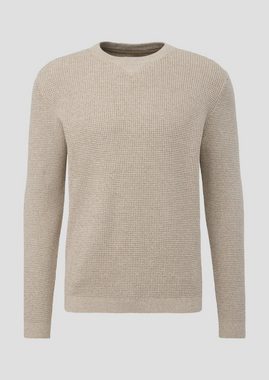 QS Strickpullover Pullover aus Baumwolle