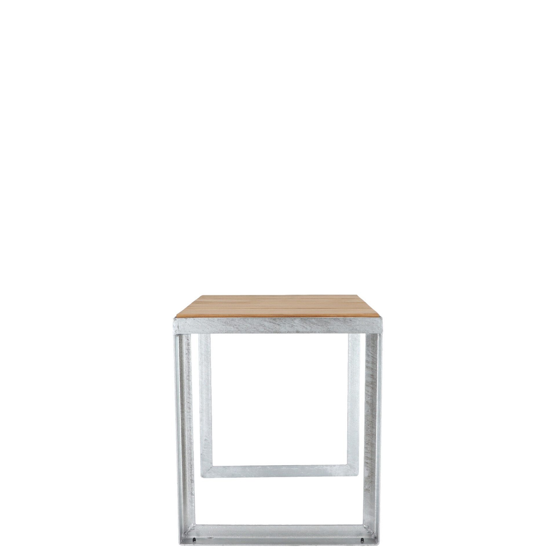 jankurtz Sitzhocker Jever aus massiven Teakleisten