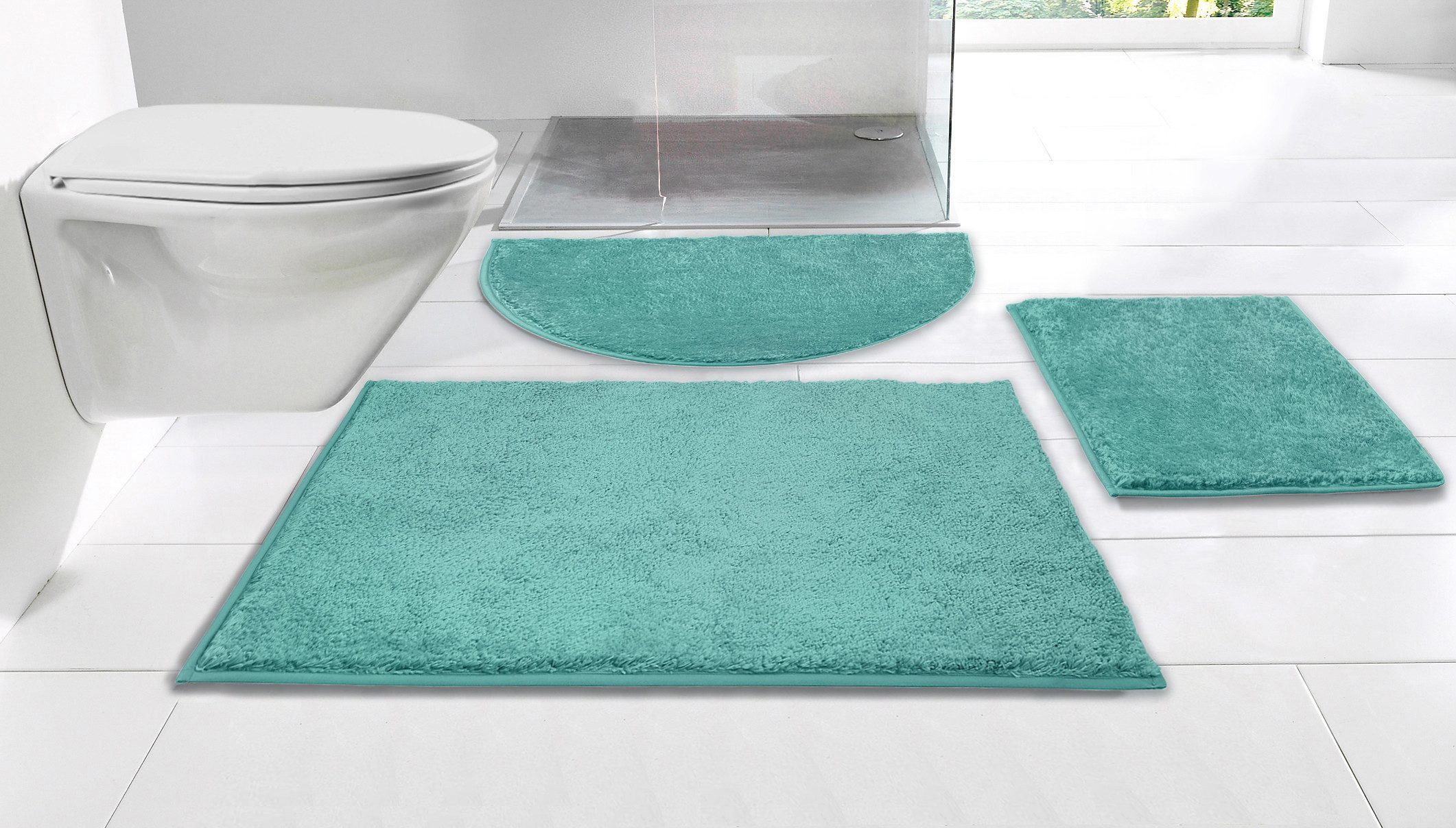 my home Badematte Juna, Badteppich, Höhe 15 mm, rutschhemmend beschichtet, günstig online kaufen