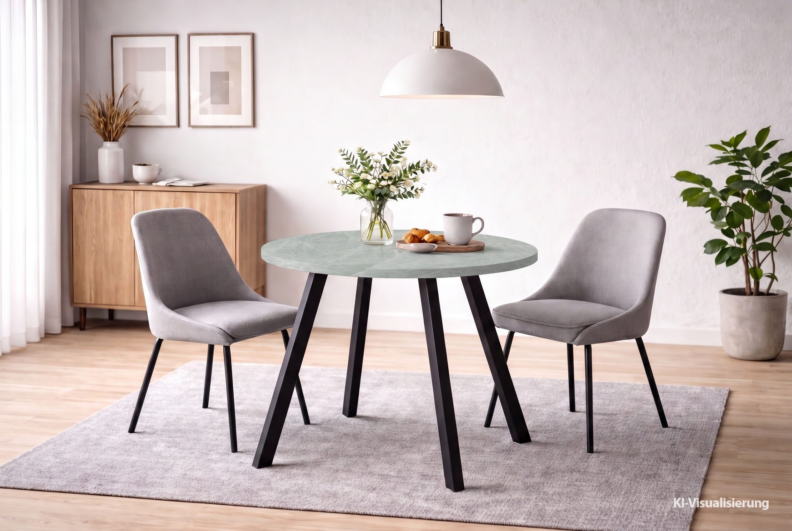 Mäusbacher Bistrotisch Big Bistro Metall, Runde Platte Ø 70 cm H 75 cm