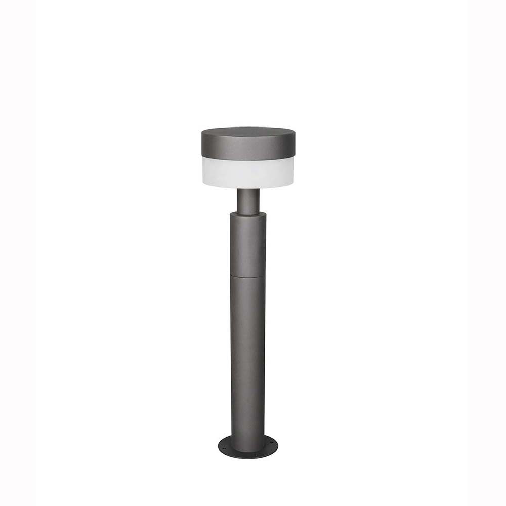 TRIO Leuchten LED Außen-Stehlampe, LED-Leuchtmittel fest verbaut, Warmweiß, Außenstehlampe Sockelleuchte Gartenlampe anthrazit Terrassenlampe
