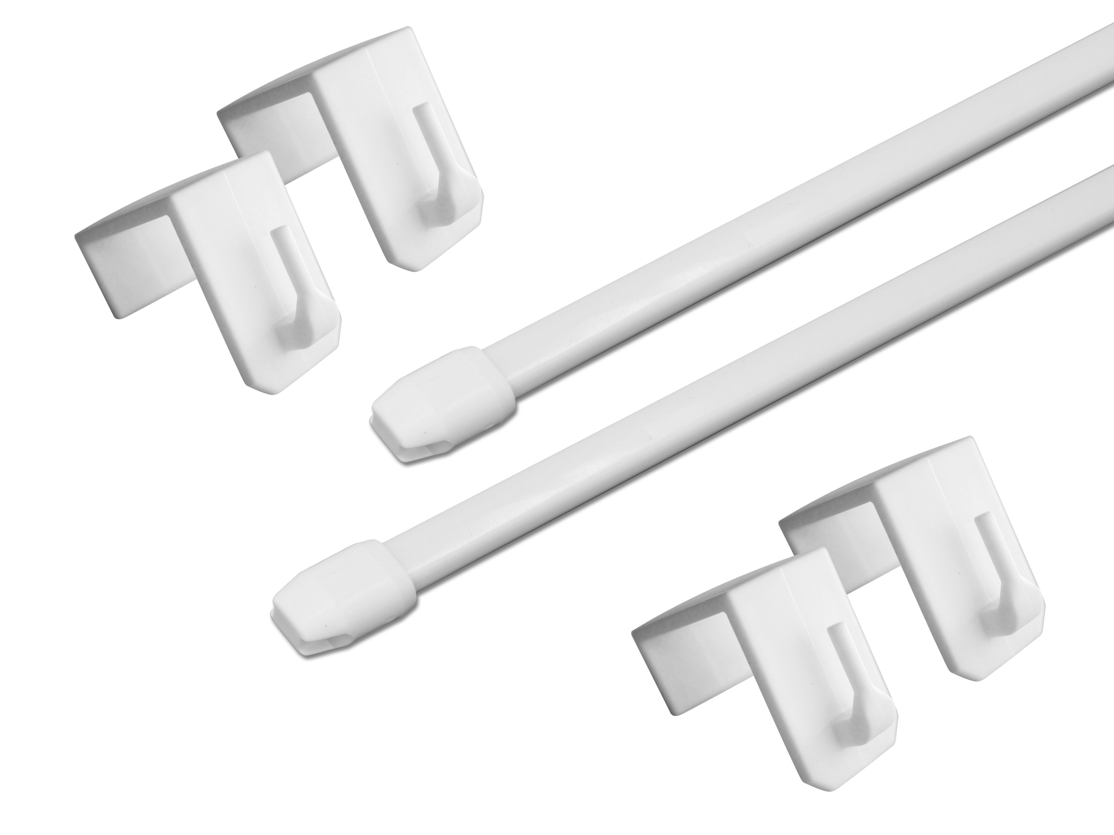 dekondo Gardinenstange Vitragestange "Maui" - 2 Stück -, ausziehbar, Fenste günstig online kaufen