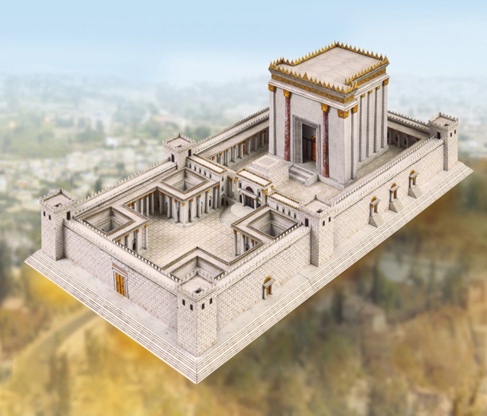 Aue Verlag Modellbausatz Schreiber-Bogen Tempel in Jerusalem