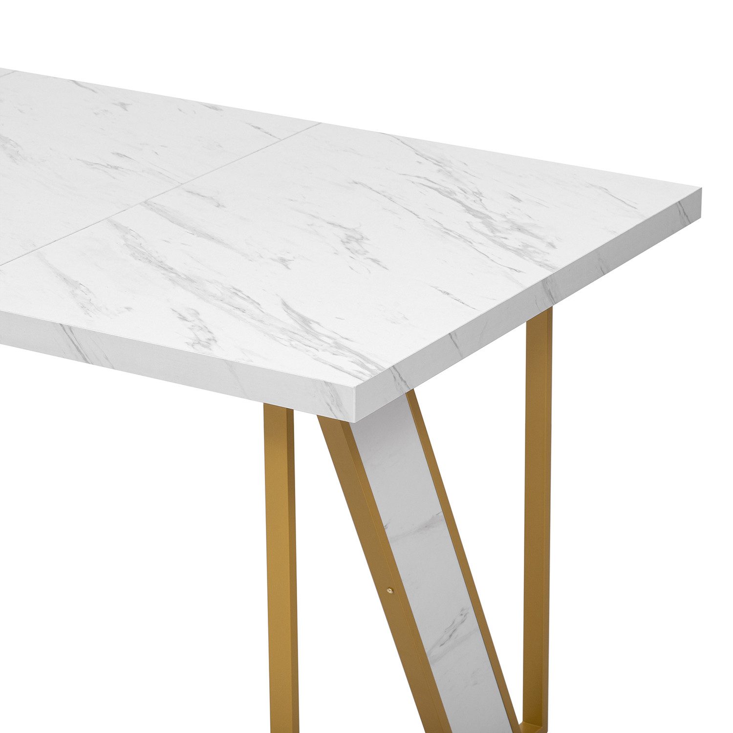 OUTMAX Esstisch Weiß 4 personen, 160×80 günstig online kaufen