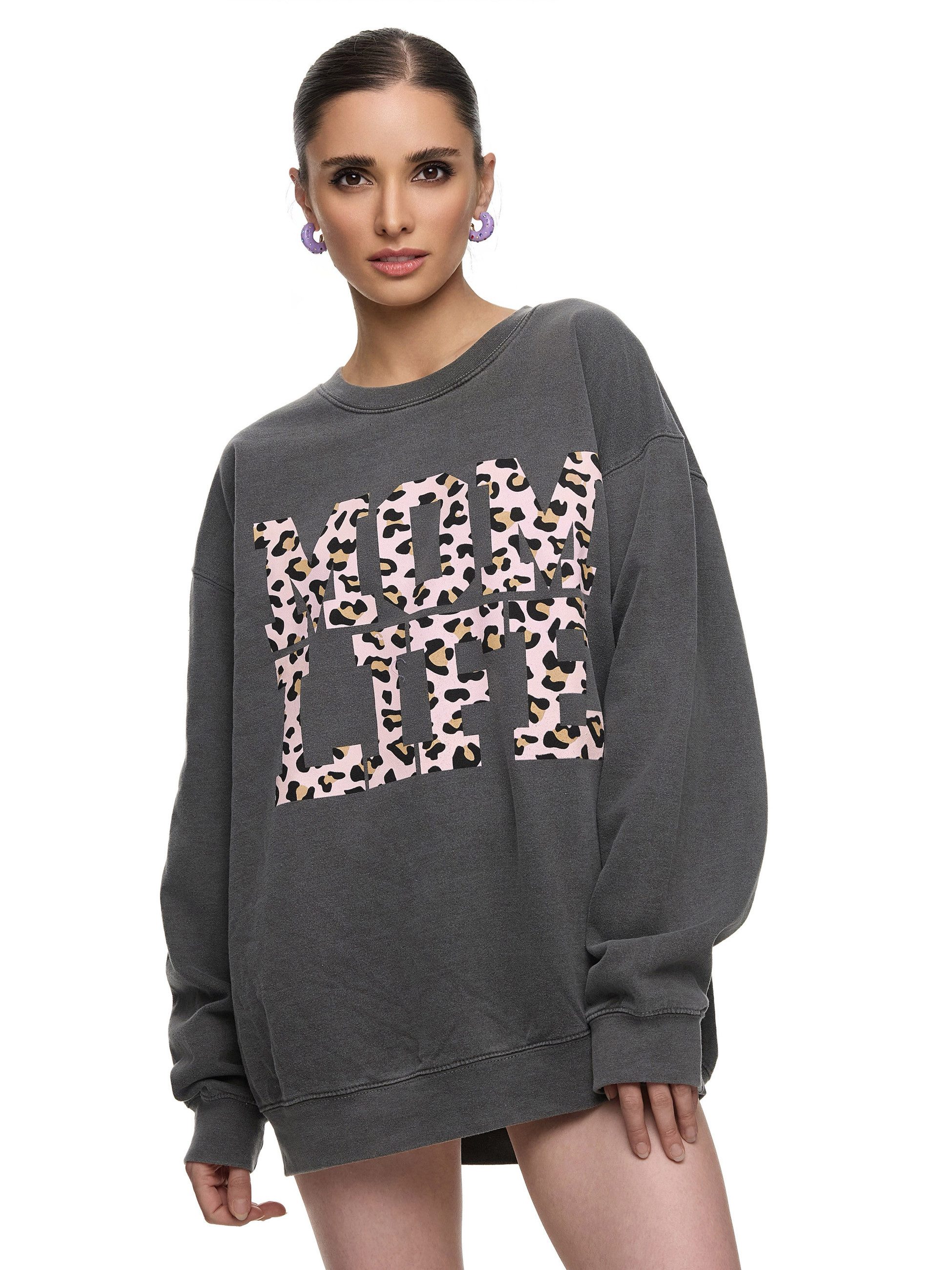Worldclassca Sweatshirt Worldclassca Oversized Sweatshirt MOM LIFE Print La günstig online kaufen