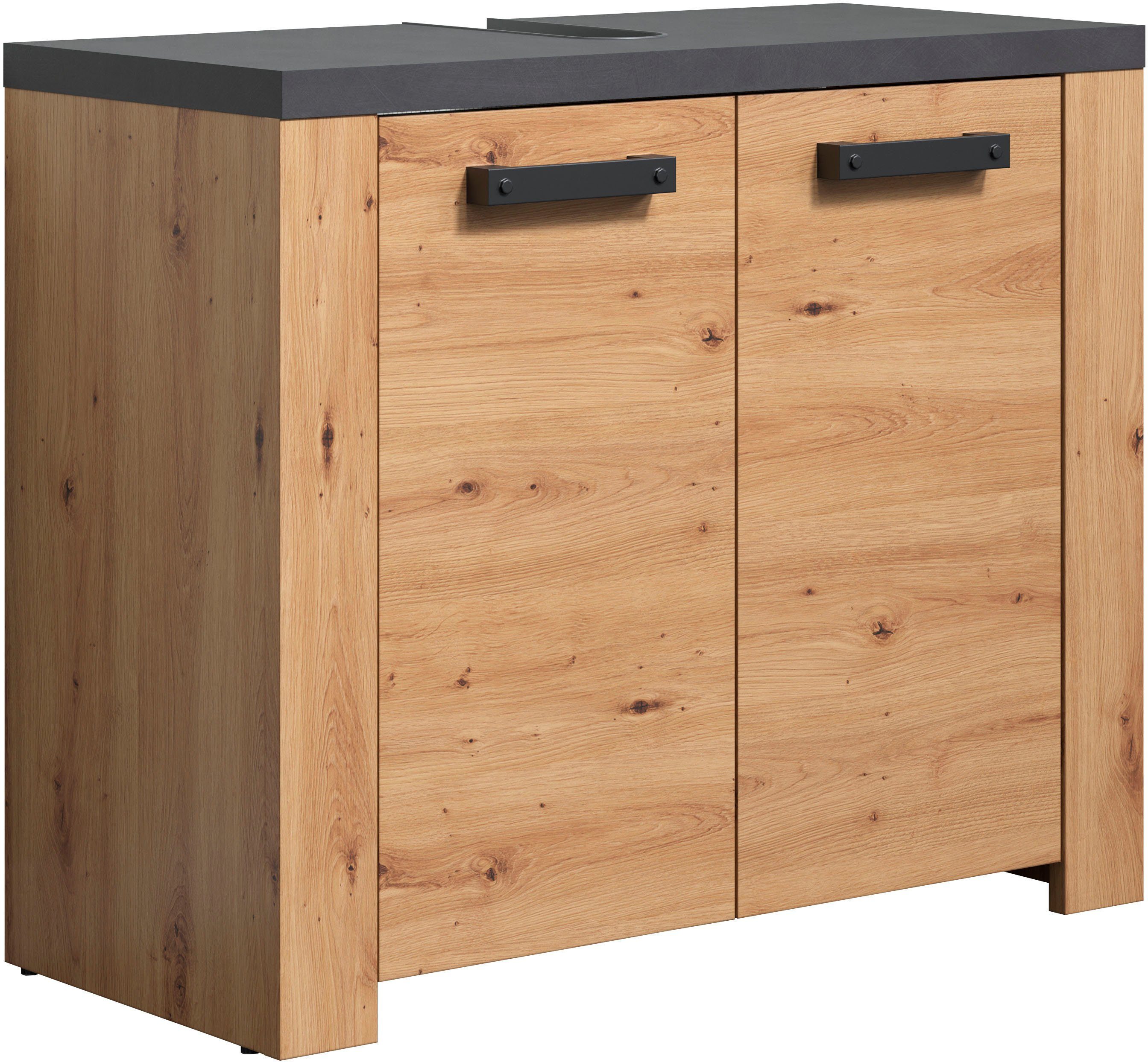 welltime Waschbeckenunterschrank "Ambres", Waschbeckenunterschrank mit 2 Tü günstig online kaufen