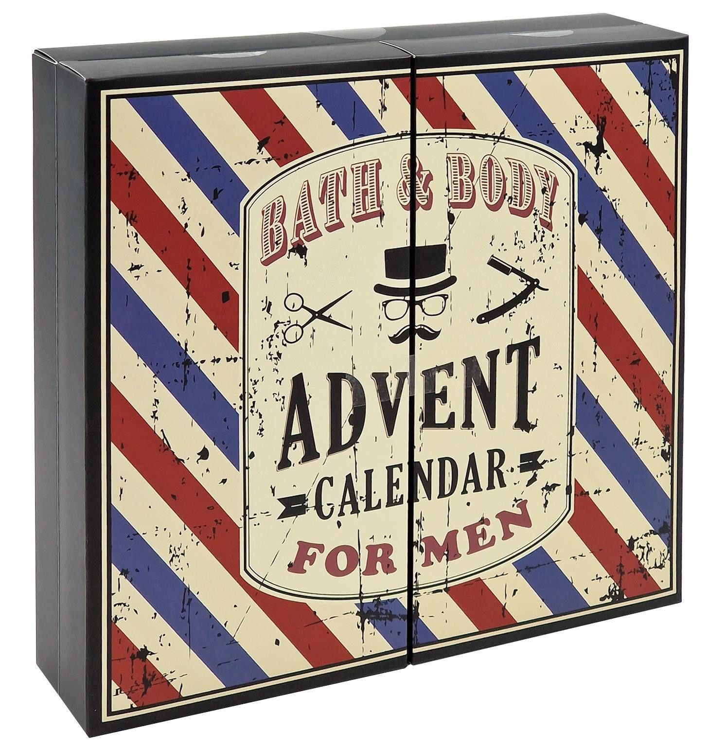 ACCENTRA Kosmetik-Adventskalender MEN BOOK Körperpflege Adventskalender für Männer zum Aufklappen