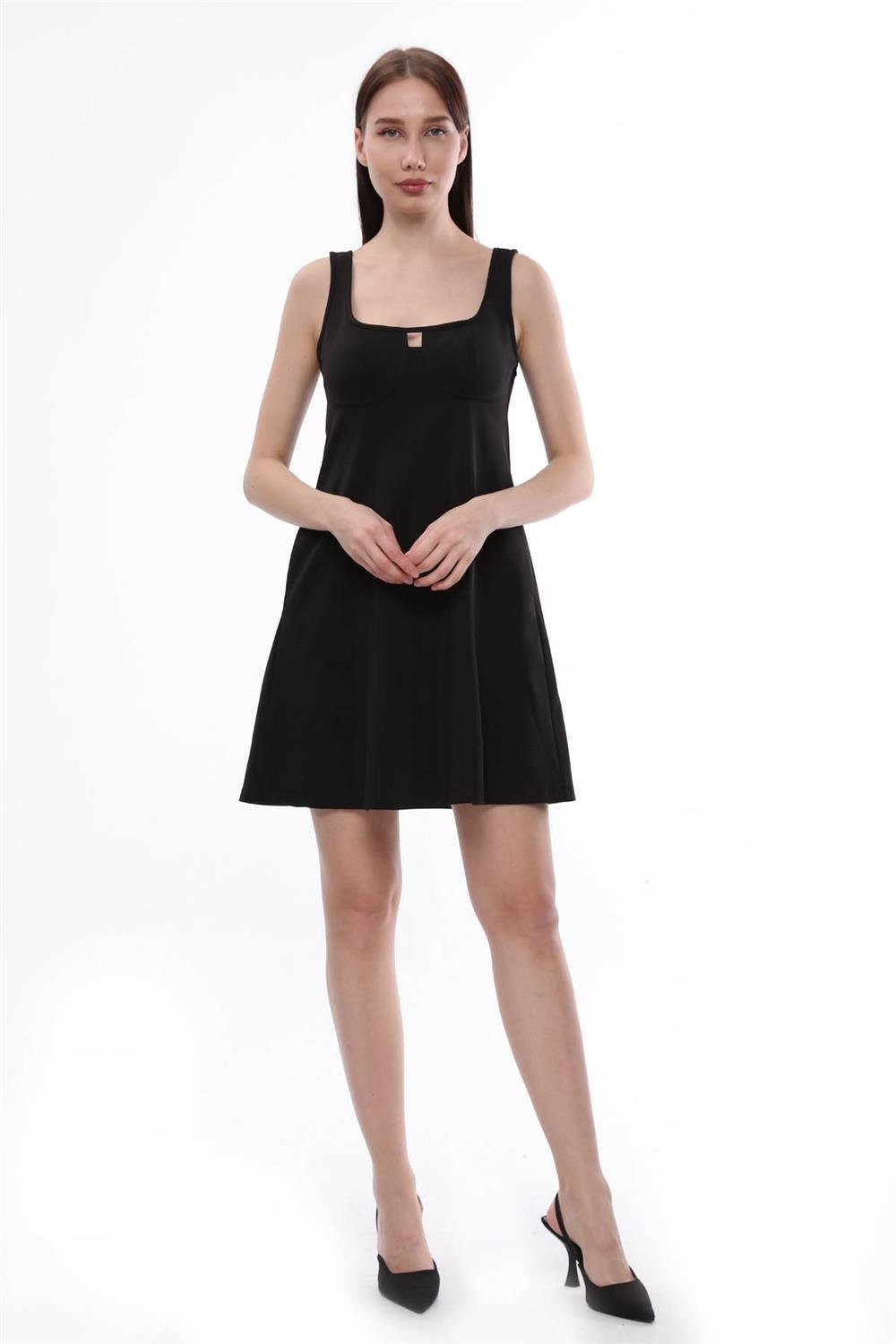 Minikleid Dicke Träger Kleid