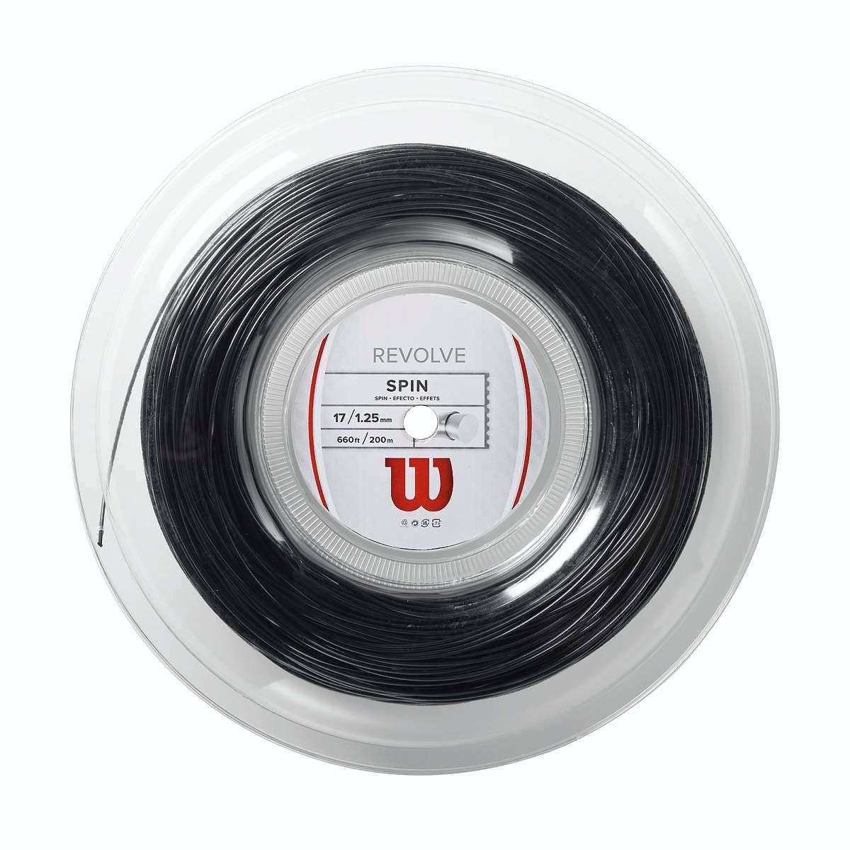 Tennissaite Revolve (Haltbarkeit+Spin) schwarz 200m Rolle