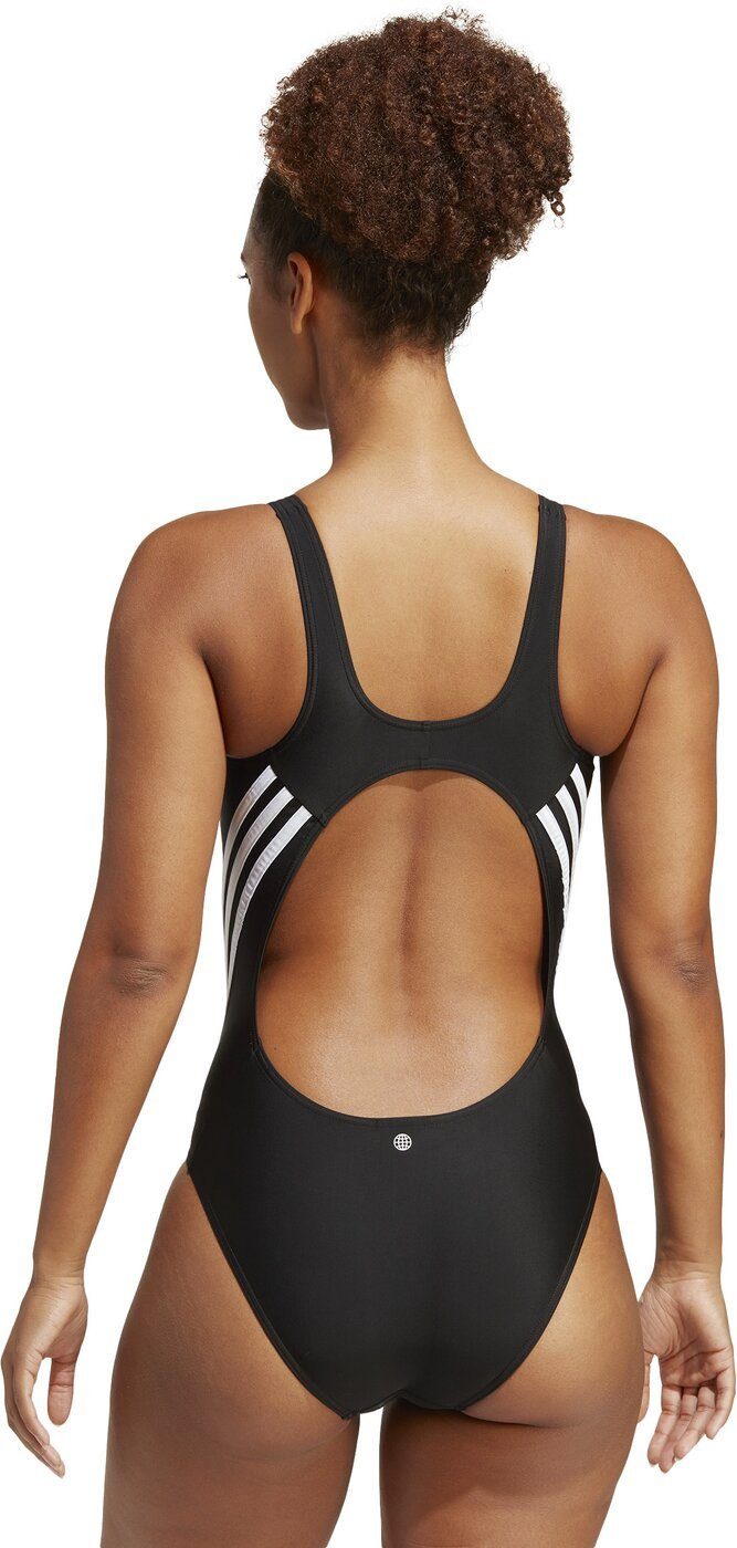 adidas Sportswear Badeanzug 3 STREIFEN SWIMSUIT Damen Badeanzug schwarz/weiß