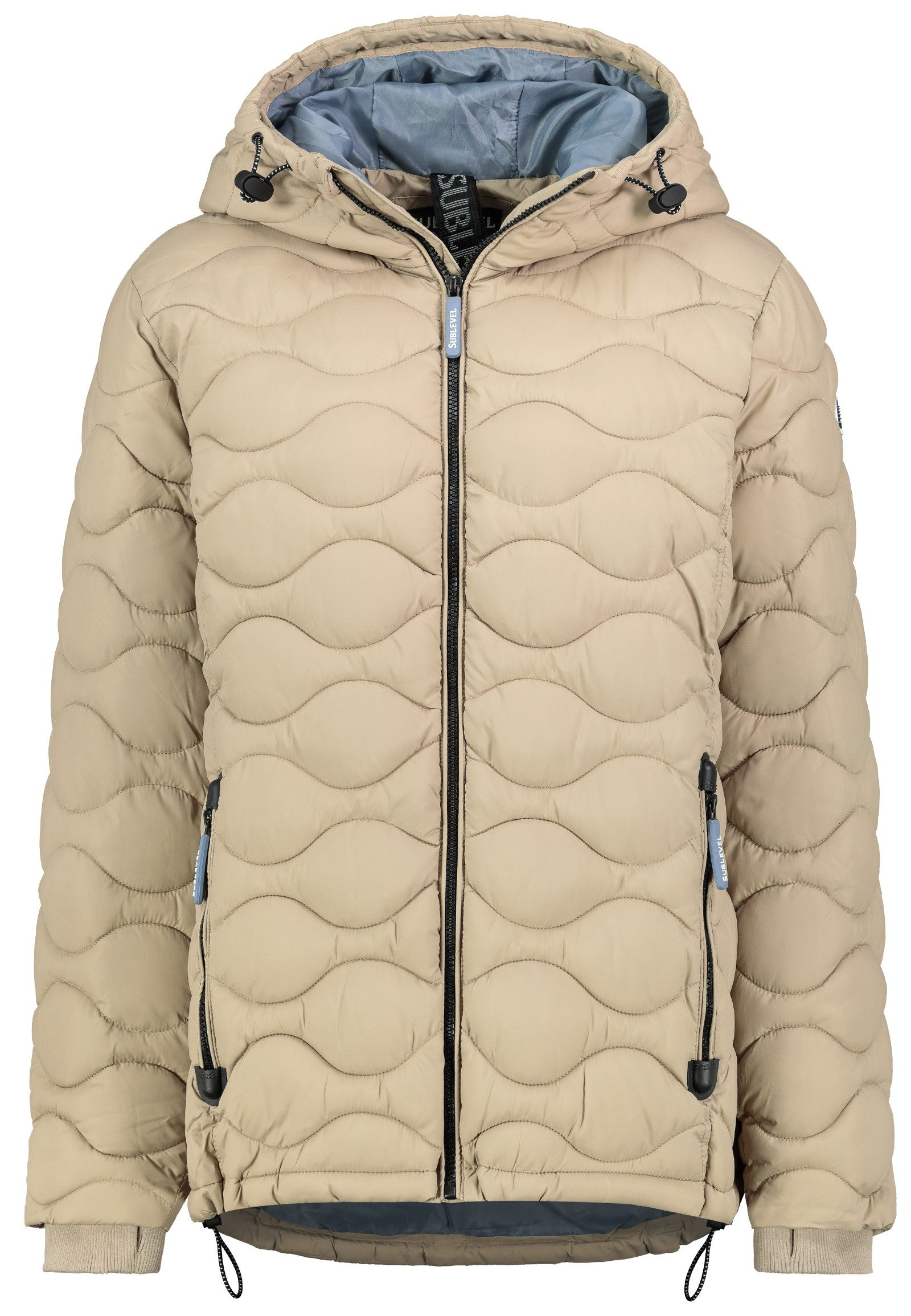 SUBLEVEL Steppjacke Damen mit Kapuze gefütterte günstig online kaufen