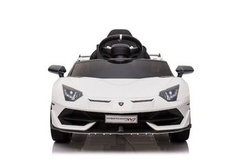 ES-Toys Elektro-Kinderauto Kinder Elektroauto Lamborghini, Belastbarkeit 40 kg, Aventador SVJ EVA-Reifen Sicherheitsgurt