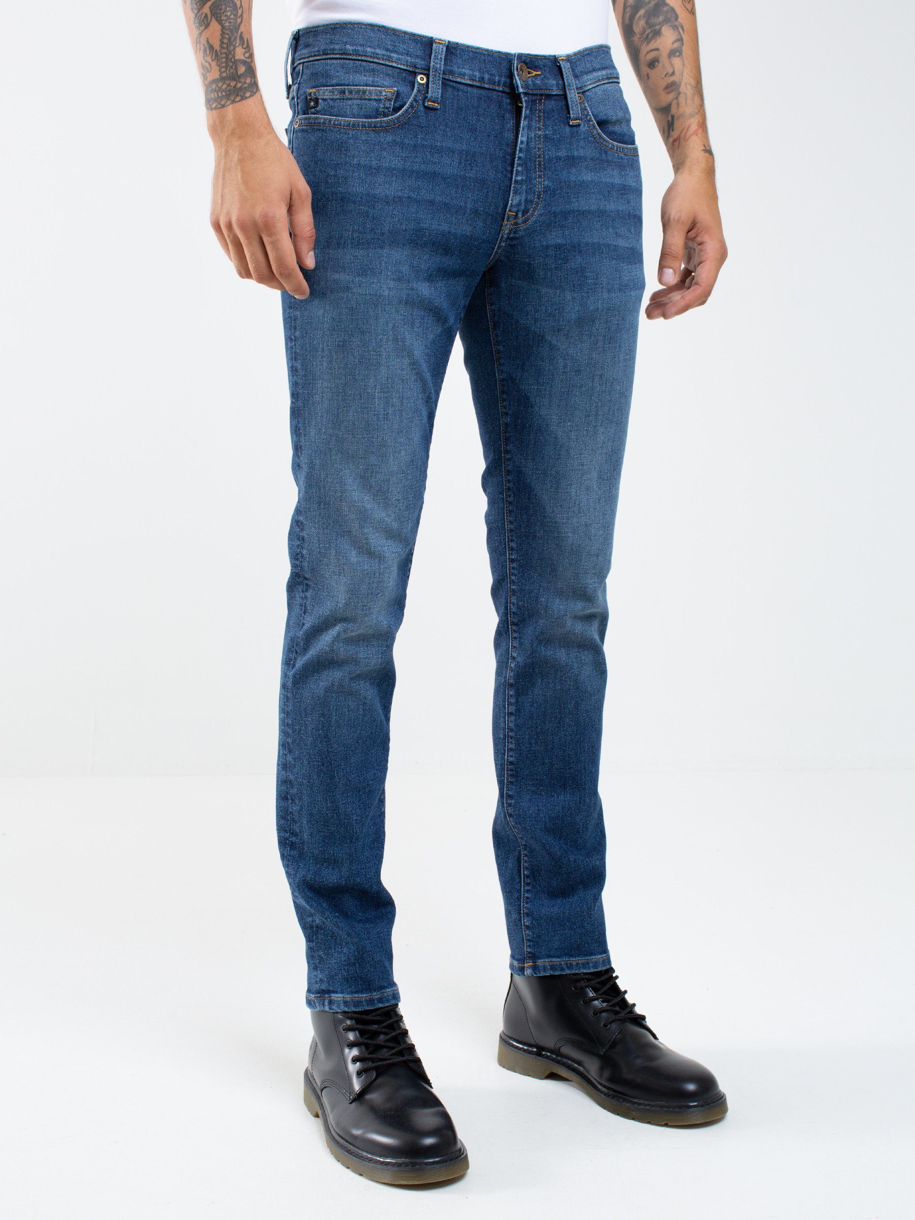 BIG STAR Slim-fit-Jeans (1-tlg) TERRY SLIM hellmarine