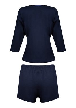 DKaren Pyjama Damen Schlafanzug Kurz Shorty Pyjama Viskose (Set, 2 tlg., Pyjama)