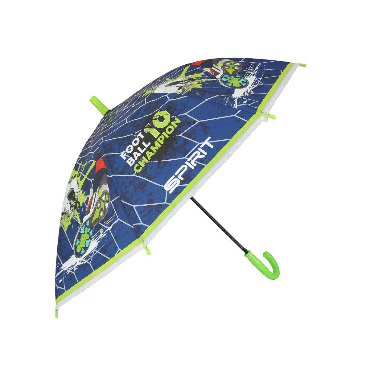 Spirit Stockregenschirm SPIRIT Regenschirm TTS Fussball SOCCER für Jungen