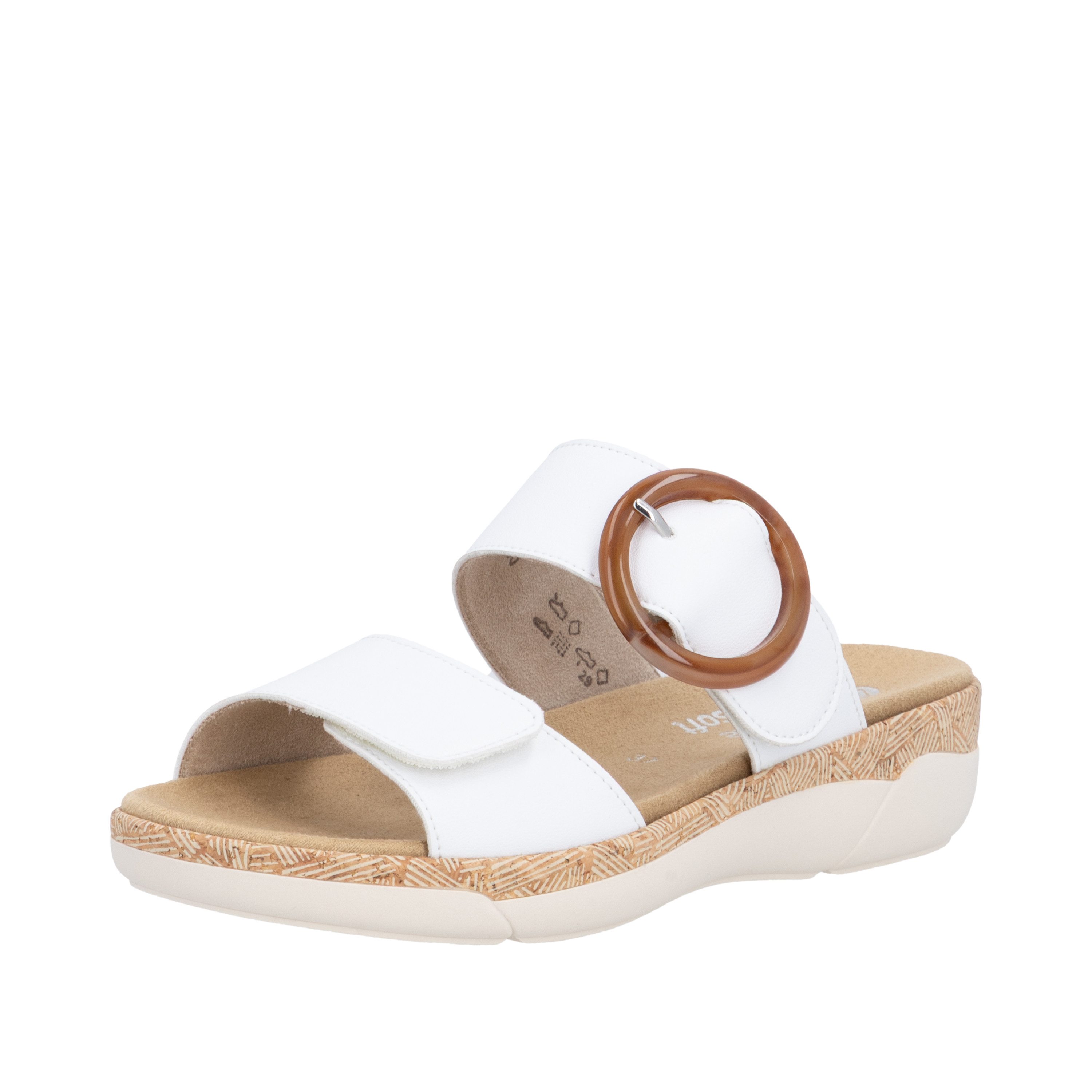 Remonte Pantolette Keilabsatz, Sommerschuh, Schlupfschuh mit Wechselfußbett