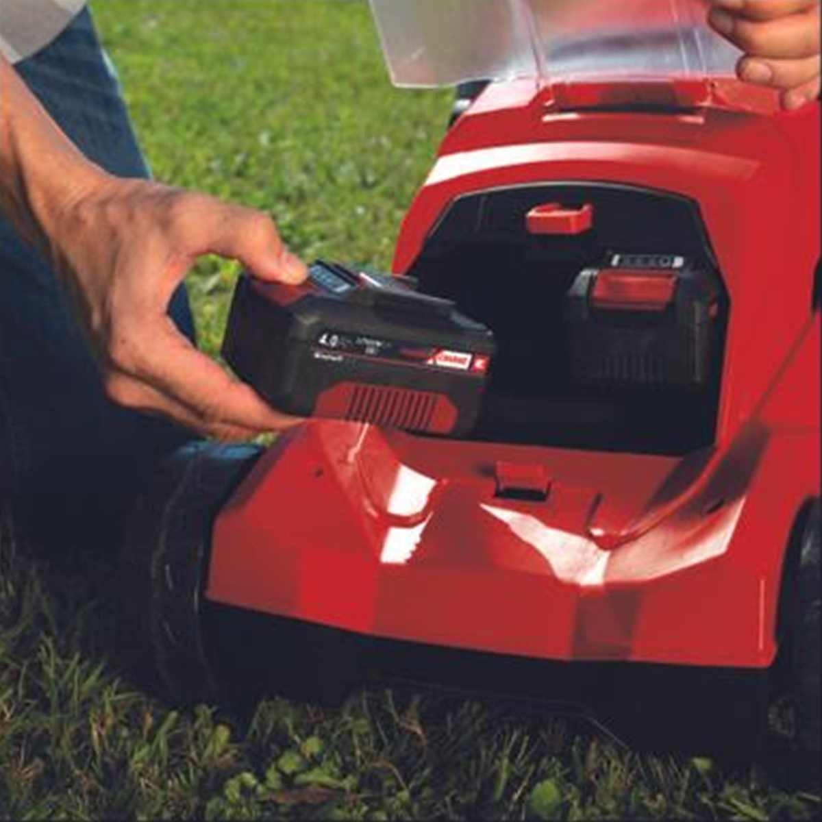 Einhell Akkurasenmäher Akku-Rasenmäher GE-CM 36/37 2x günstig online kaufen