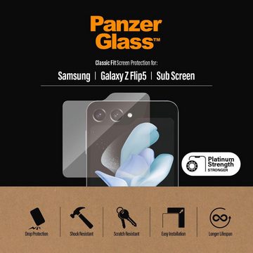 PanzerGlass Screen Protector Glass für Samsung Galaxy Z Flip5, Displayschutzglas