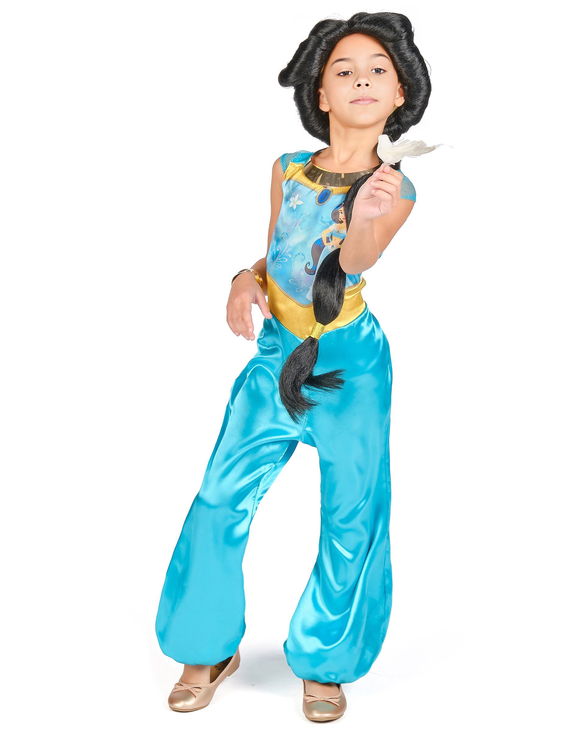 Disguise Kostüm Jasmine Kinderkostüm Aladin Blau