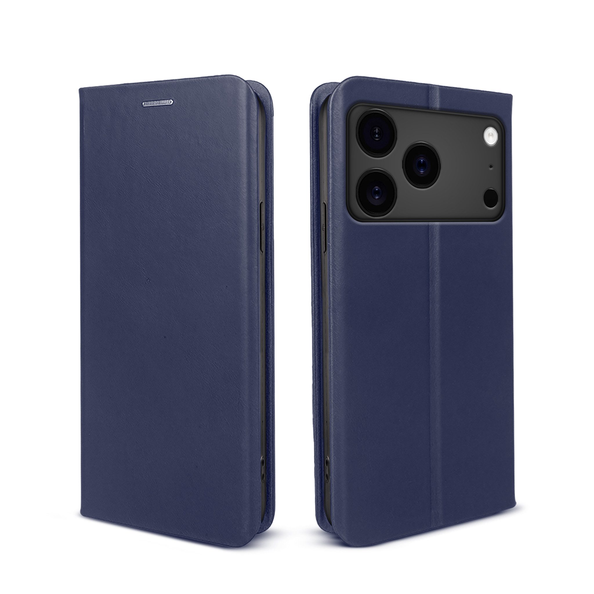 Tec-Expert Handyhülle Echtleder Klapp Hülle für Apple iPhone 18 Pro Max 6.9 Zoll, 6.9", Cover Klapphülle Case mit Kartenfach RFID Schutz aufstellbar
