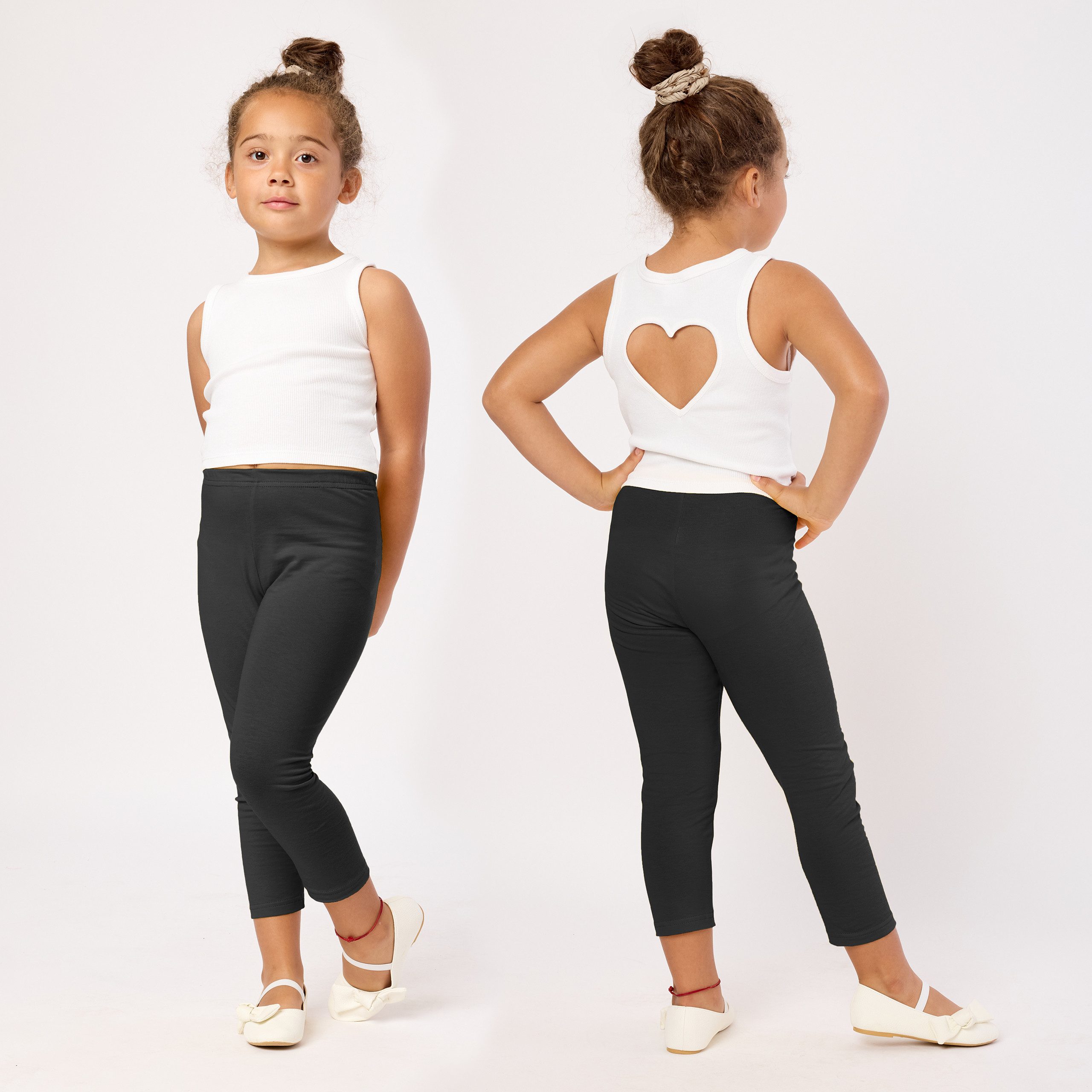 Merry Style Leggings Mädchen 3/4 Capri MS10-131 (1-tlg) elastischer Bund