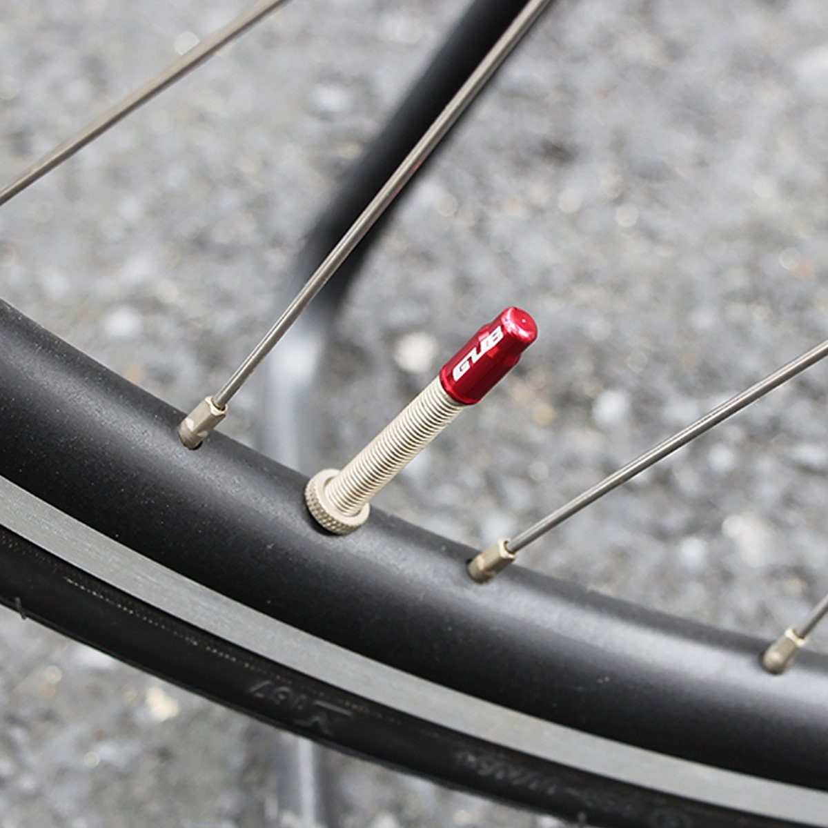 Prestaventile & Ventilkappe Ventilkappe f. E-Bike, Aluminium Schraderventil MidGard (2-St) Fahrrad Rot