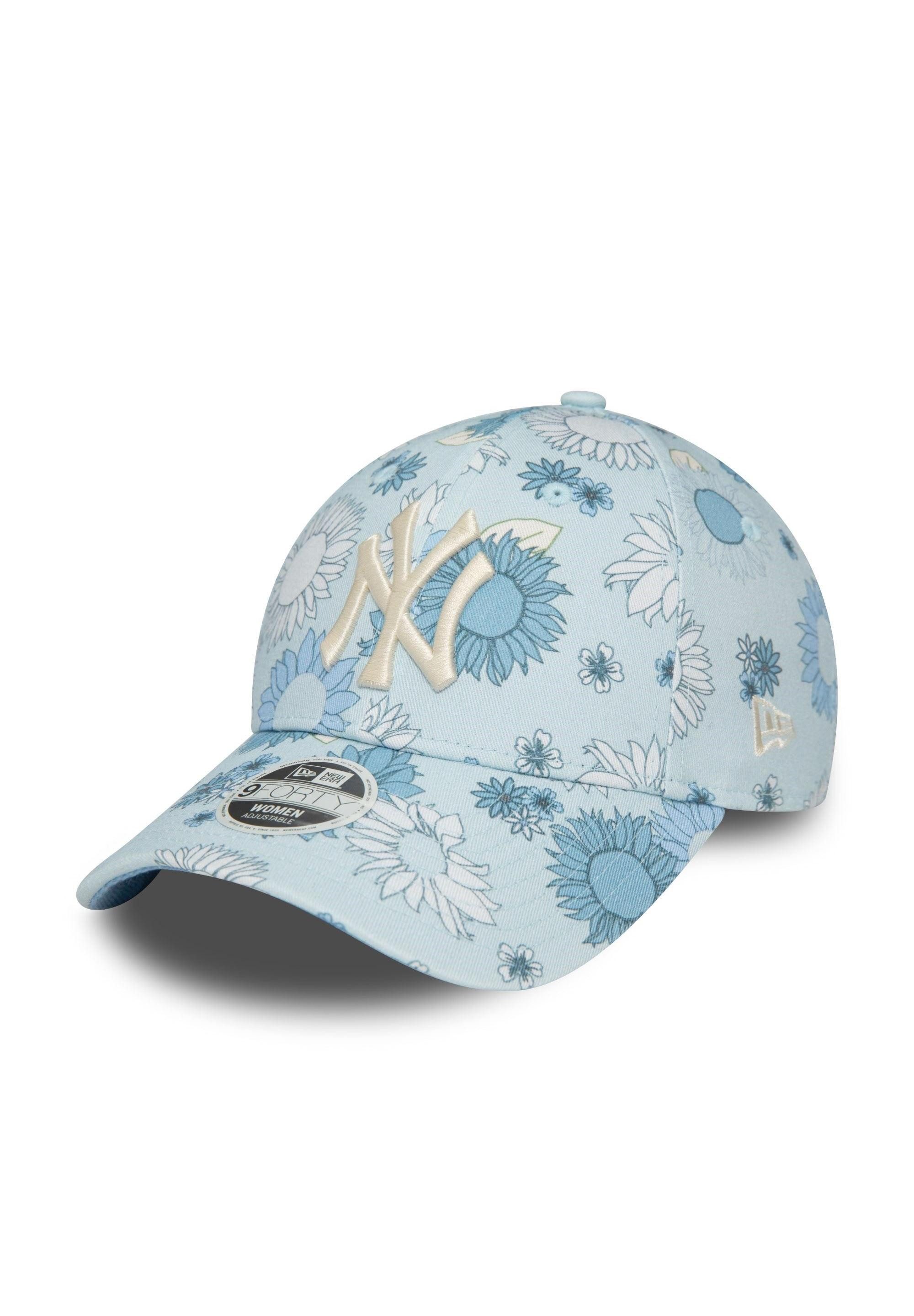Baseball Cap New York Yankees MLB Floral Blau 9Forty Verstellbare Damen Cap New Era