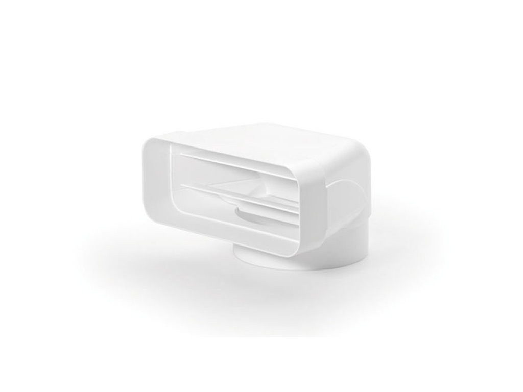 Naber Umluftmodul F-UR Umlenkstück 90° Flachkanalrohr Weiß 150er Flachkanal (4043002)
