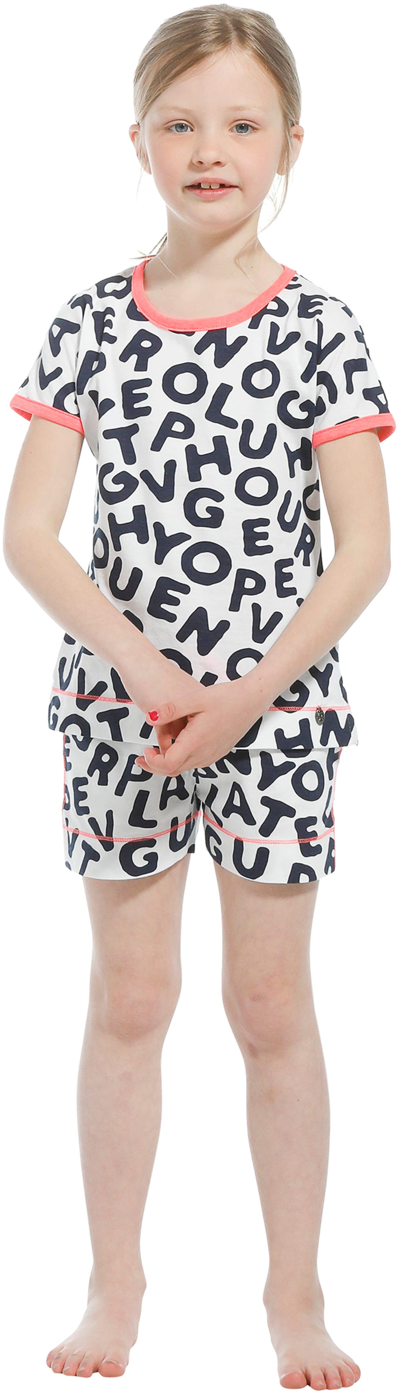 Rebelle Schlafanzug Süßer Mädchen Shorty Pyjama (2 tlg) Baumwolle