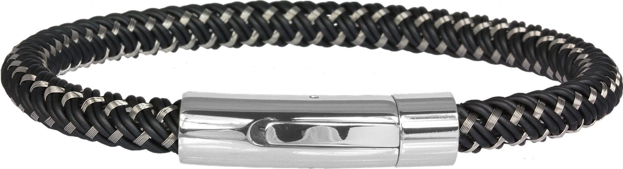 SilberDream Edelstahlarmband SilberDream Armband Damen (Stainless Steel), ca. Edelstahl aus (Armband), Armband (Geflecht) silber grau Fa 20cm
