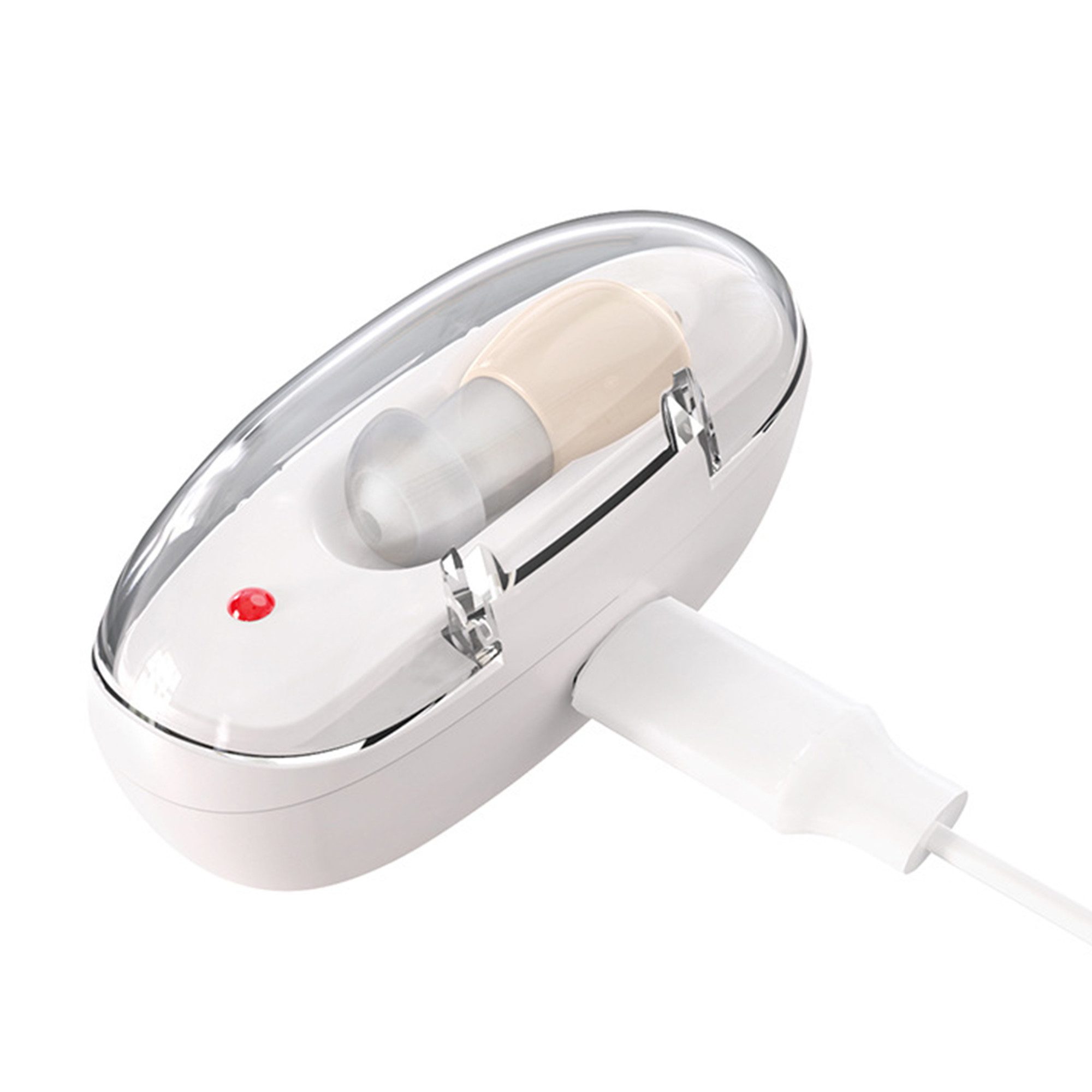 BUMHUM Hörverstärker Hörgerät für Senioren, wiederaufladbarer Ohrhörer-Typ Hörverstärker, Verstärker für die Stimme