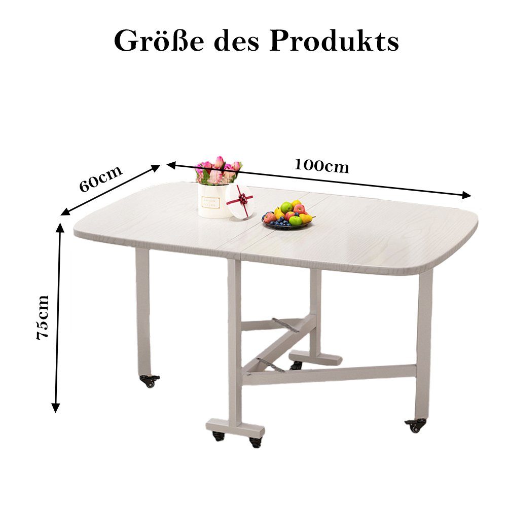 NUODWELL Esstisch Klapptisch Esstisch, Ausziehbarer Schmetterlingstisch günstig online kaufen