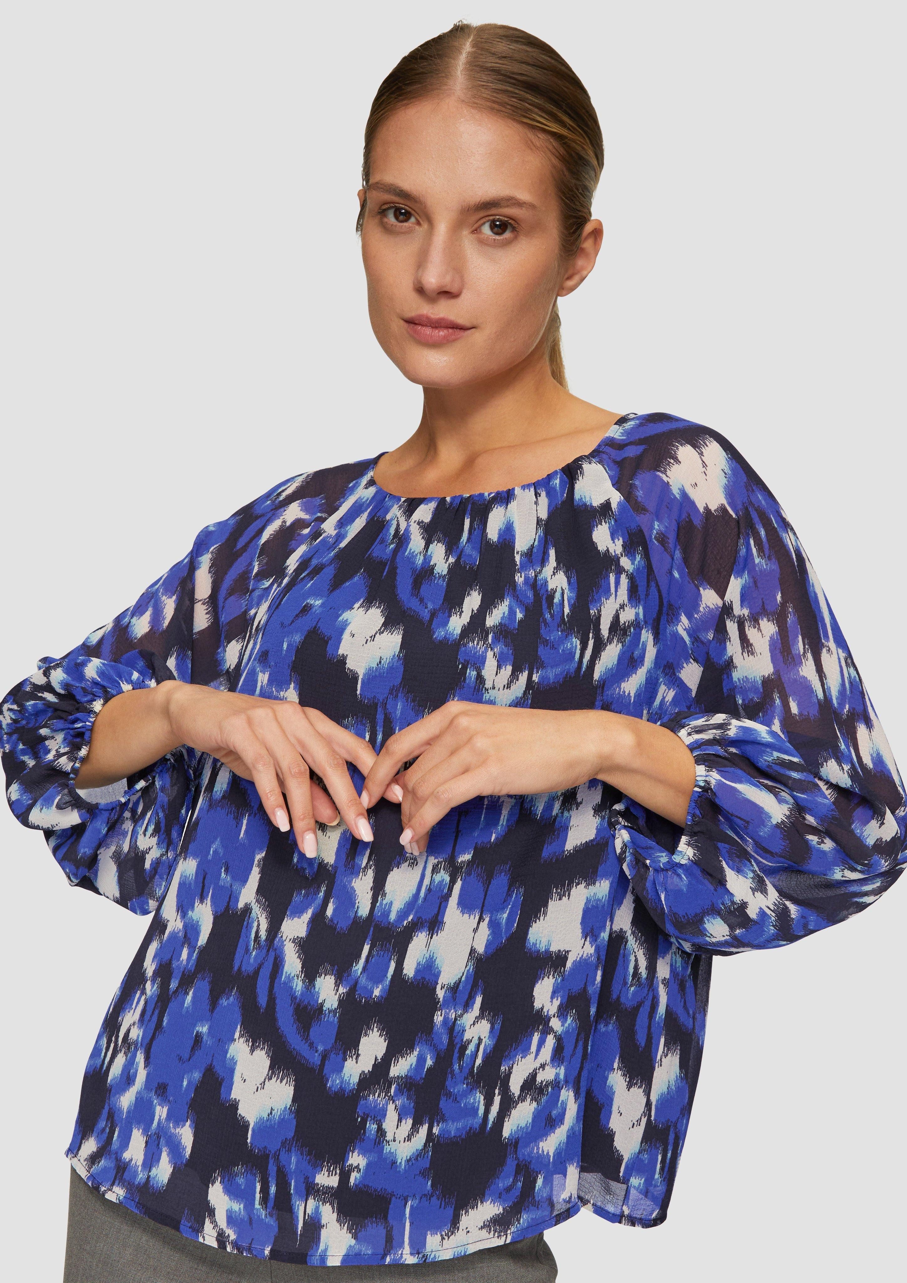 s.Oliver BLACK LABEL Langarmbluse Chiffon-Bluse mit günstig online kaufen