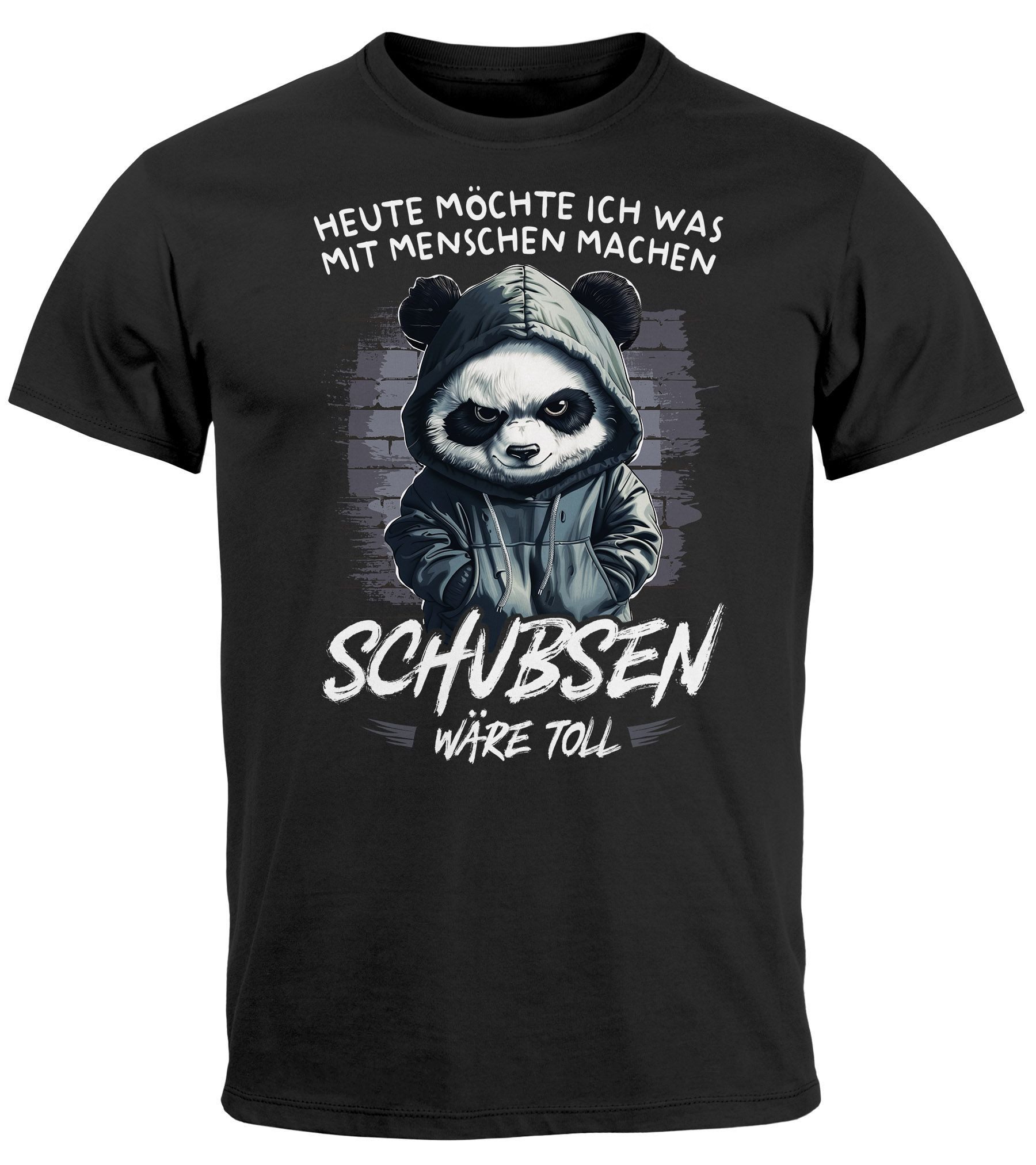 MoonWorks Print-Shirt Herren T-Shirt Heute möchte günstig online kaufen