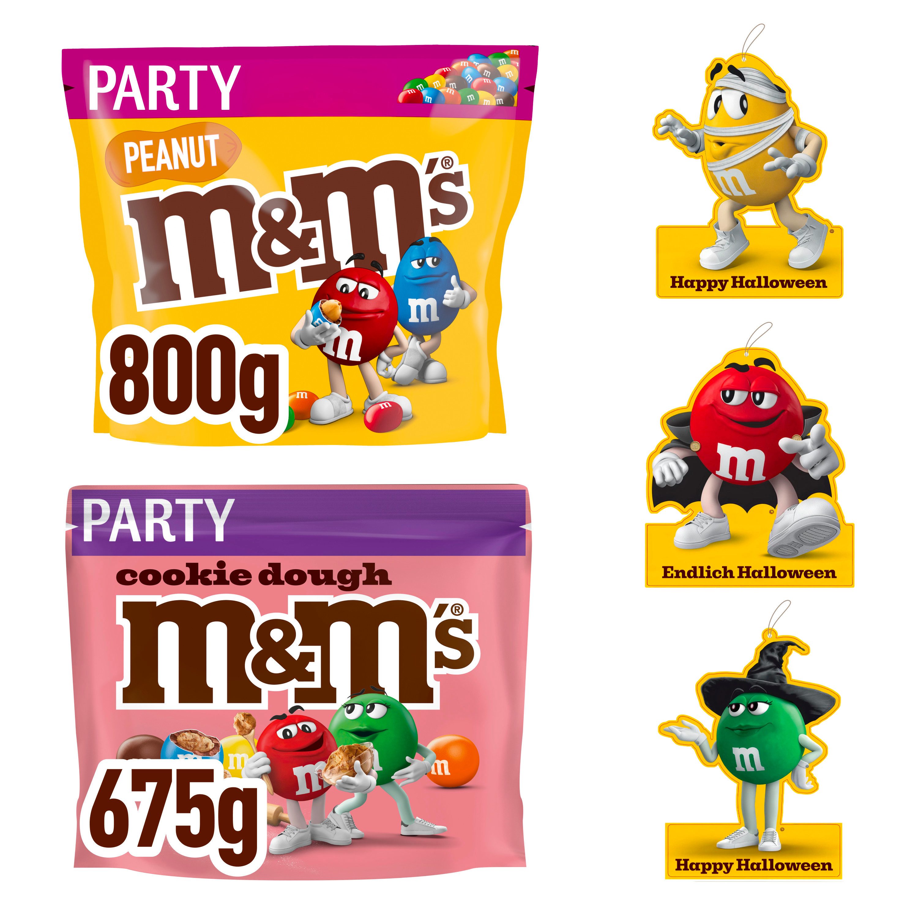 M&M's Süßigkeit M&M's Halloween Süßigkeiten-Großpackung mit Deko