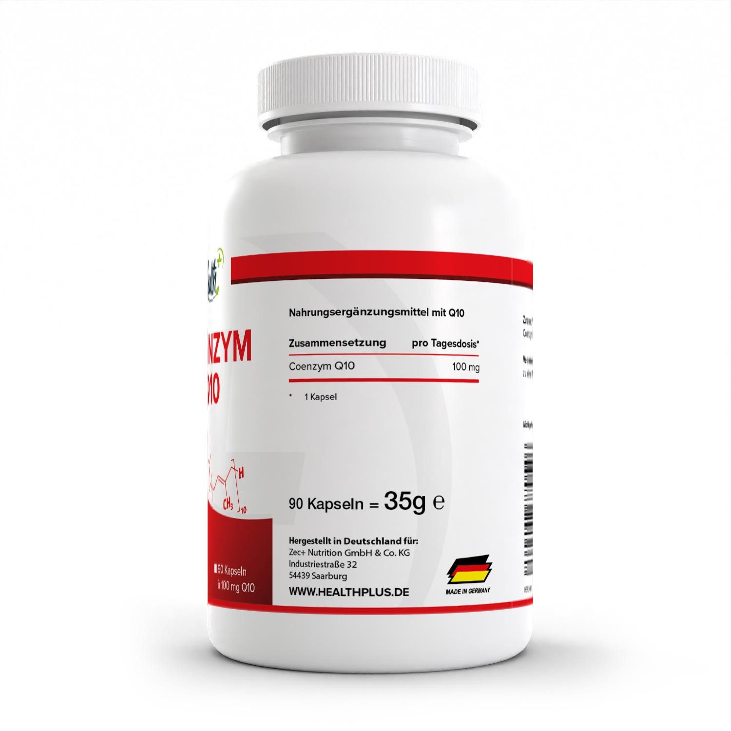 Zec+ Nutrition HEALTH+ COENZYM Q10, 90 Kapseln Kapsel