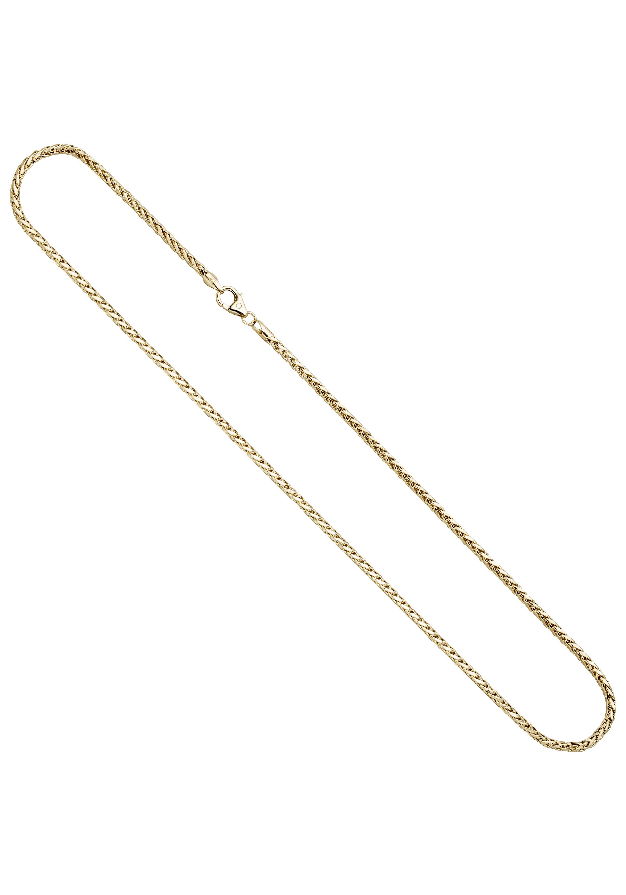JOBO Goldkette, Zopfkette 585 Gold 45 cm...