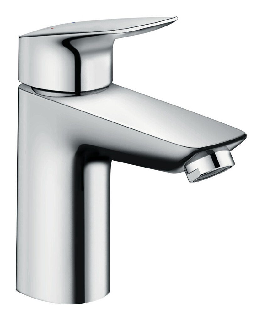 hansgrohe Waschtischarmatur Logis mit - Zugstangen-Ablaufgarnitur LowFlow Einhebel 100 Chrom