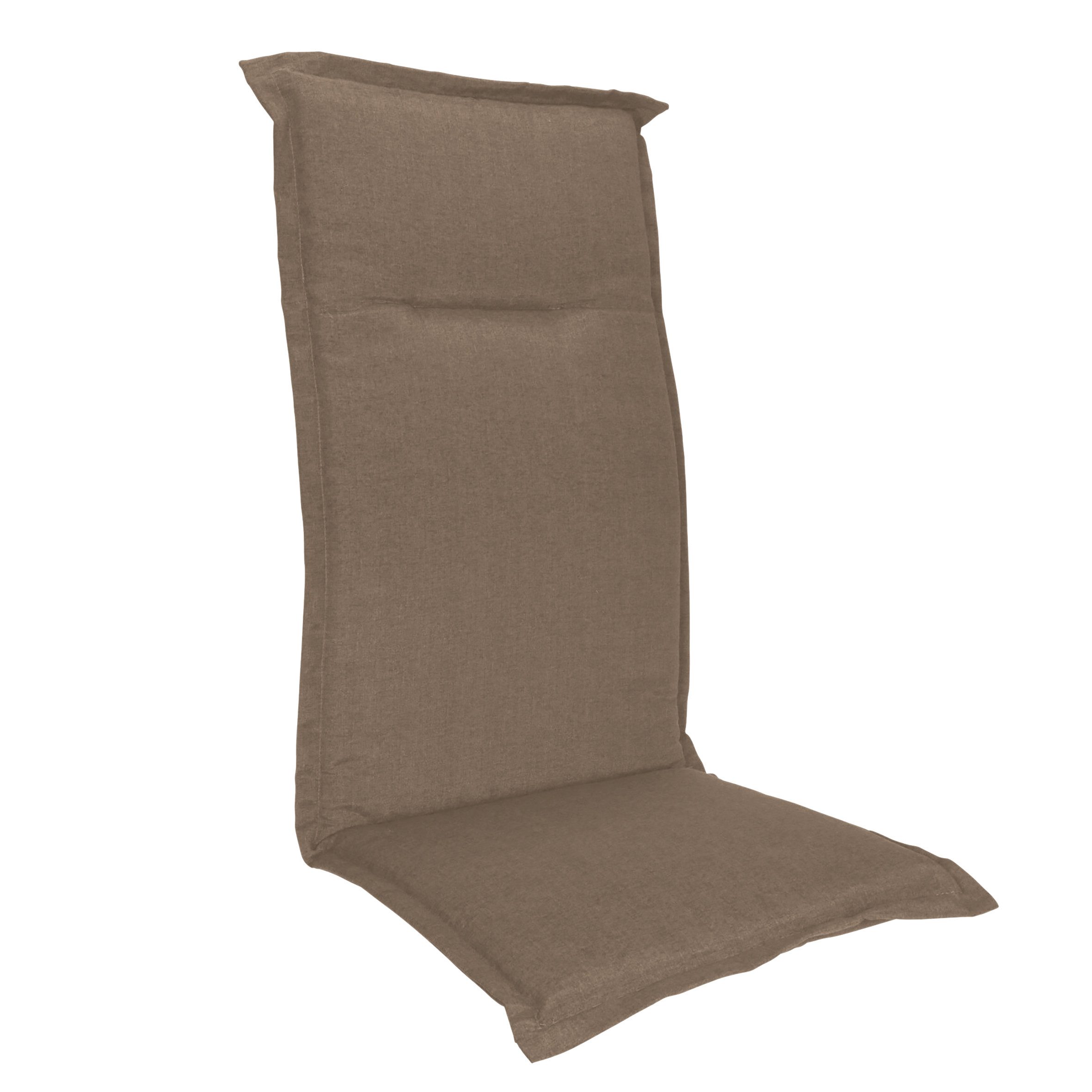 Spetebo Hochlehnerauflage Universal Hochlehner Auflage 123 cm, (Packung, 1 St., 1 Auflage), Polsterauflage für Hochlehner Gartenstühle