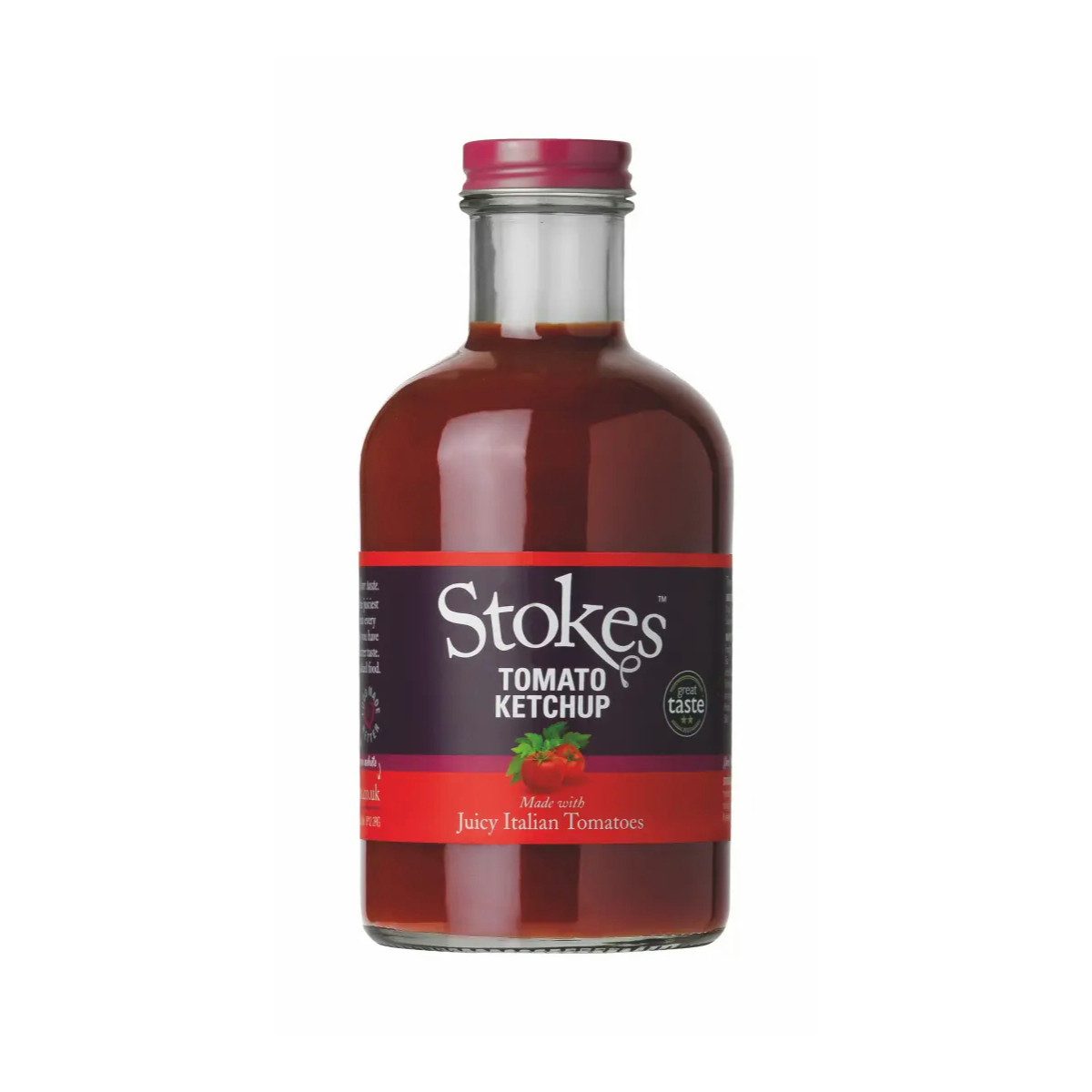 Stokes Saucen, Stokes Real Tomato Ketchup aus italienischen Tomaten hergestellt 490ml