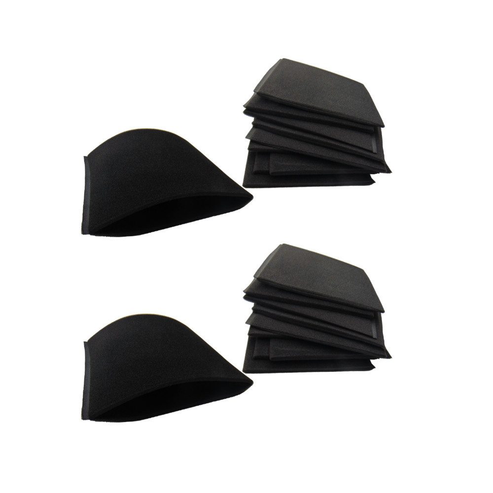 Trade-Shop Ersatzfilter 2x passend für Rowenta RB60 RB70 RB720 RU100 RU105 RU30 RU33 RU3712, Zubehör für Einhell 23.511.30, 2351130, 23.511.32, 2351132, 23.511.36, 2351136, Staubsauger-Zubehör / aus hochwertigem Schaumstoff